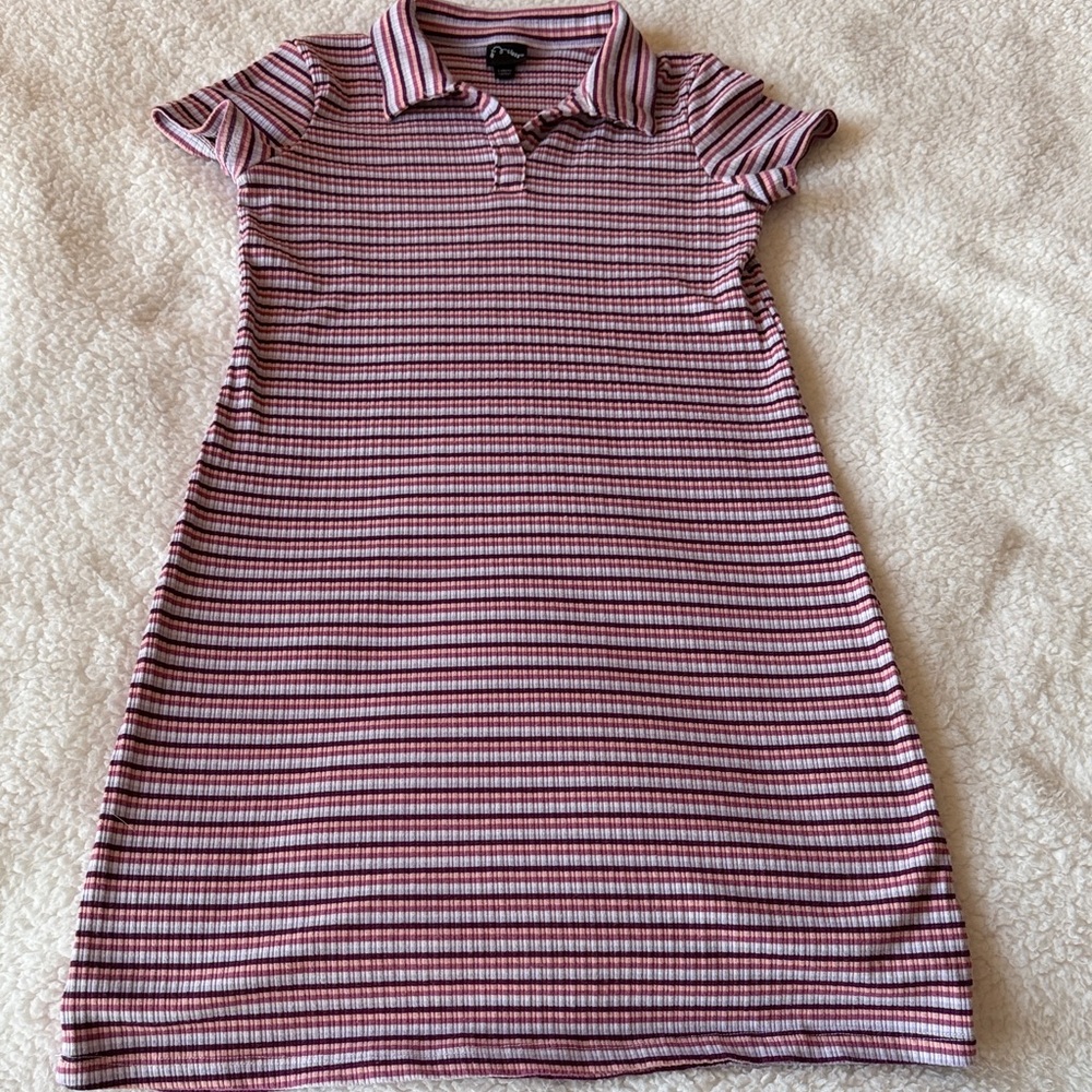 Art Class Red and White Striped Dress
